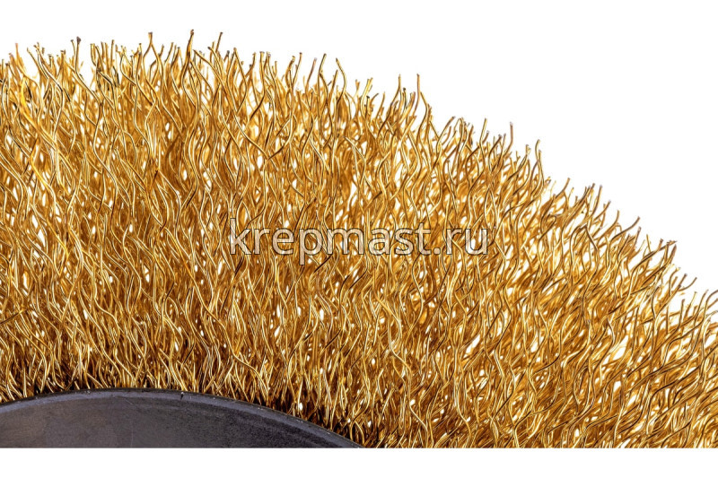 Корщетка- колесо 150мм для УШМ FIT / USP латунь прямая