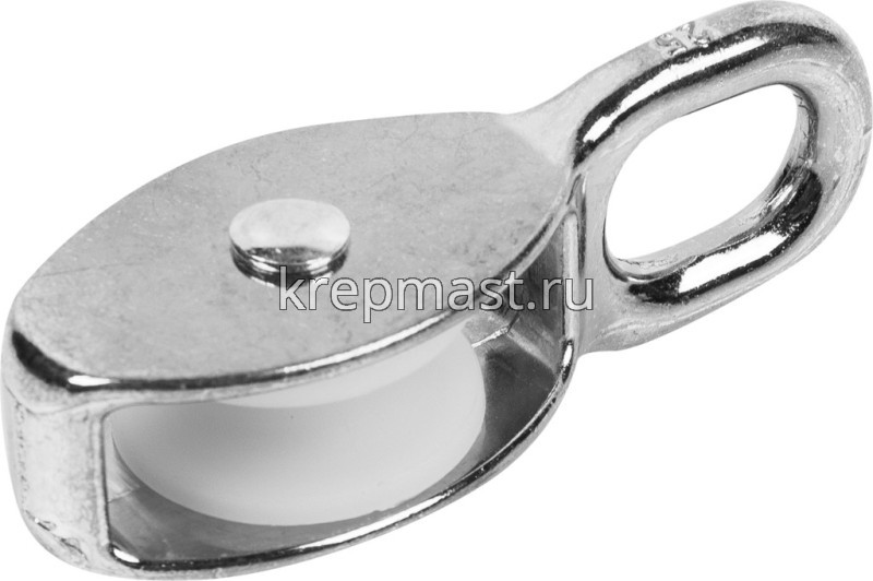 Блок одинарный пластик. оцинк. 25мм