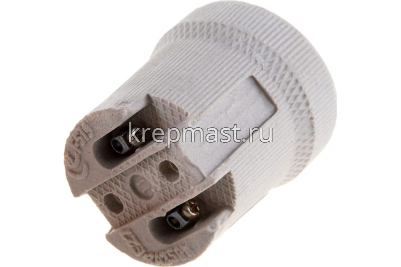 Патрон Е27 фарфоровый (рифленый)