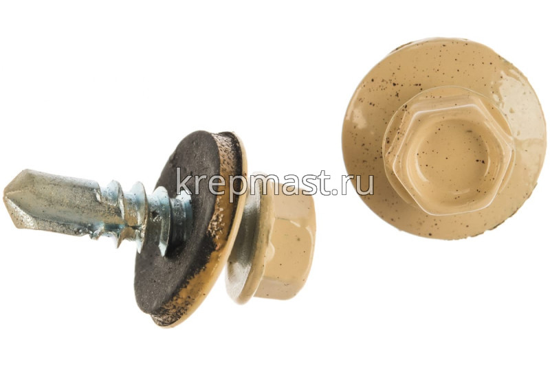 Саморез д/кровли краш. 5,5х19 RAL 1014