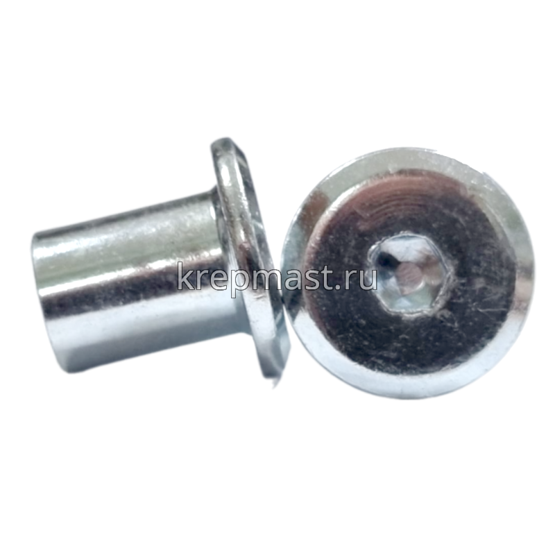 Гайка Ericsona М6 плоская оцинк. ключ SW4 12мм