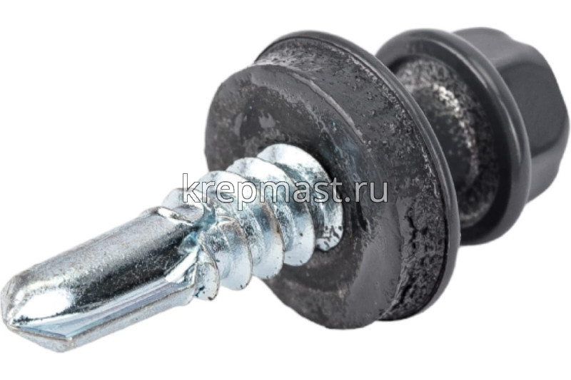 Саморез д/кровли краш. 5,5х25 RAL 7024