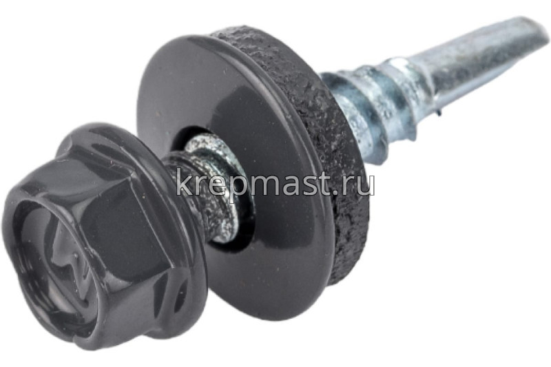 Саморез д/кровли краш. 5,5х25 RAL 7024