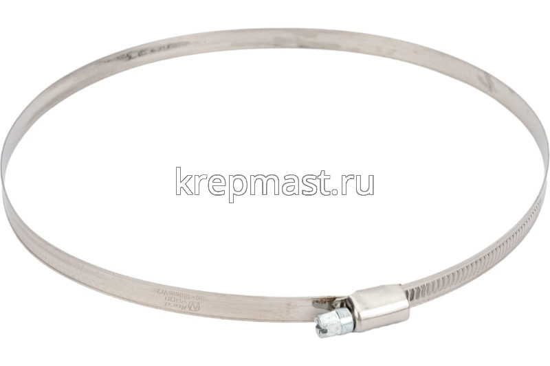 Хомут червячный нержавейка 160-180