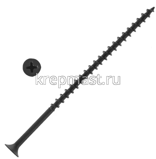 Саморез по дереву оксид. 4,8х127(130) усиленные