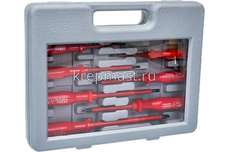 Отвертки-набор FIT диэлектр.1000В, 7шт + 1 индик. отвертка
