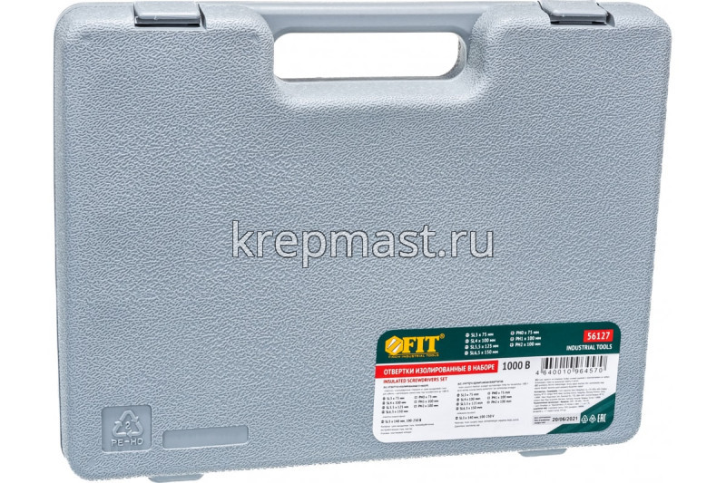 Отвертки-набор FIT диэлектр.1000В, 7шт + 1 индик. отвертка