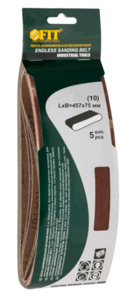 Лента шлиф FIT на тк.457ммх75мм P180 (5шт)