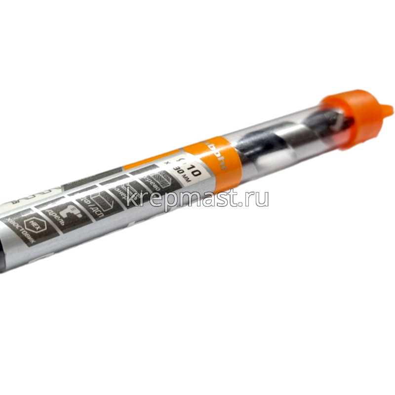 Сверло по дереву спиральное 10 х 230 мм