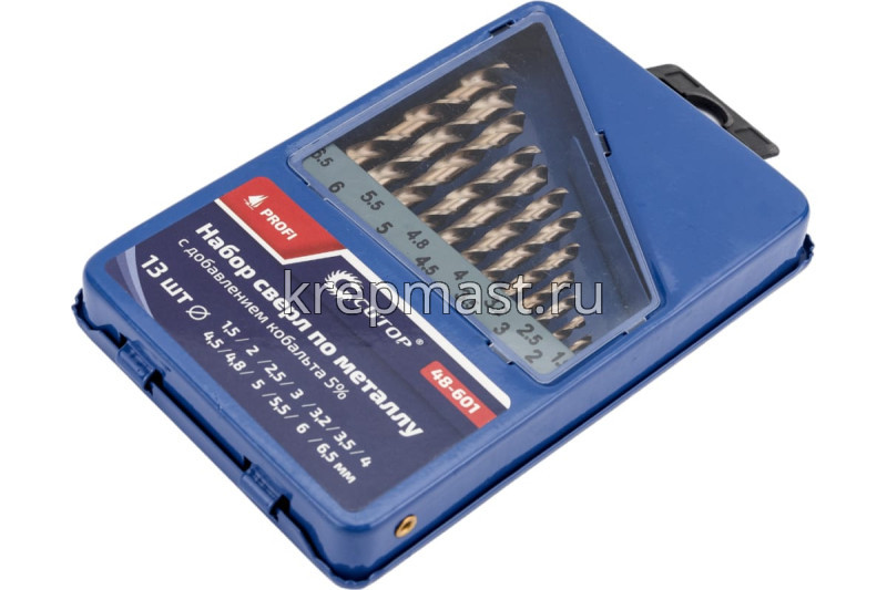 Набор сверел по металлу 13шт CUTOP (1,5-6,5мм )