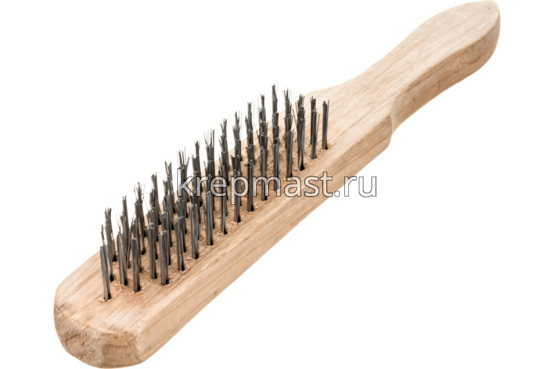 Корщетка деревянная ручка 5-ти рядная