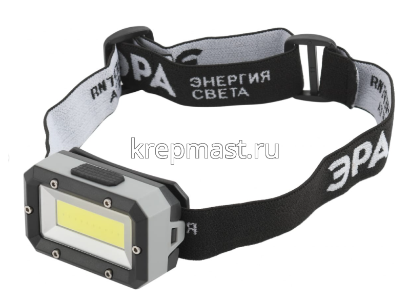Фонарь ЭРА налобный светодиод. GB-708 Шторм, 3режима, 5Вт 3хААА