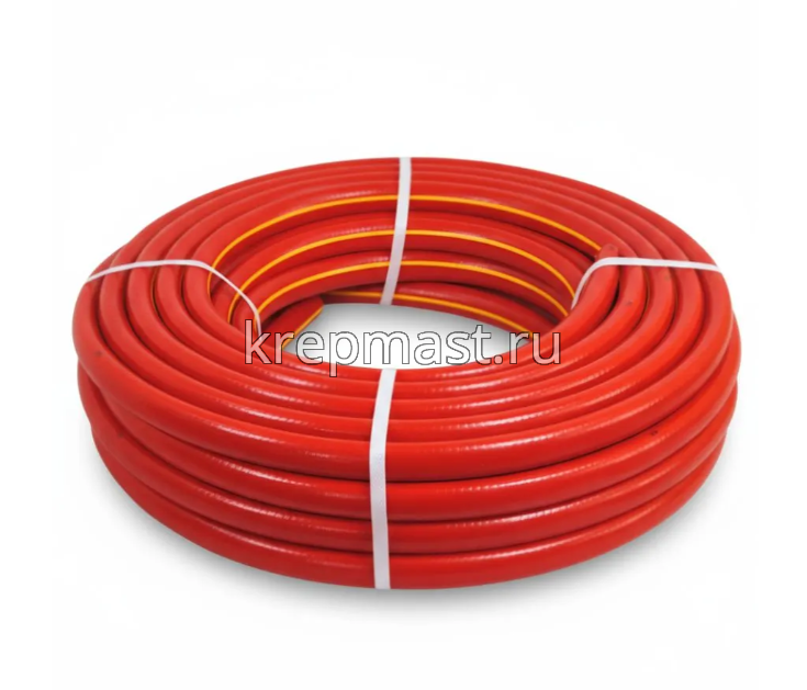 Шланг 1/2 х 25м TPE поливочный армированный (красный с желтой полоской)