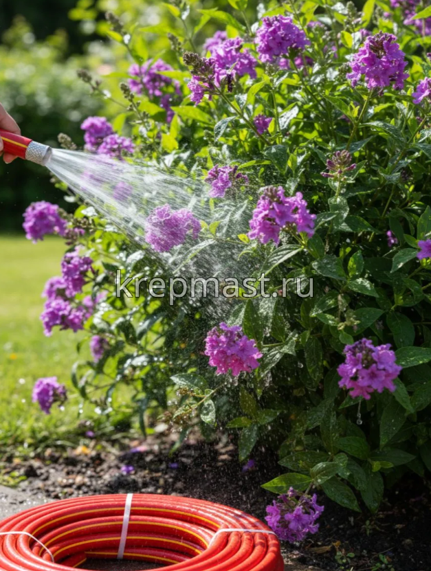 Шланг 1/2 х 25м TPE поливочный армированный (красный с желтой полоской)