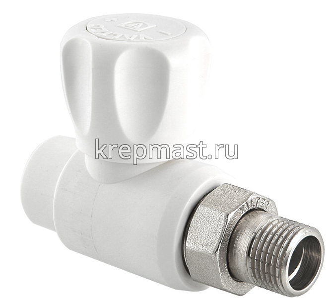 Кран шар D25-3/4 НР п/п прям. д/радиат.