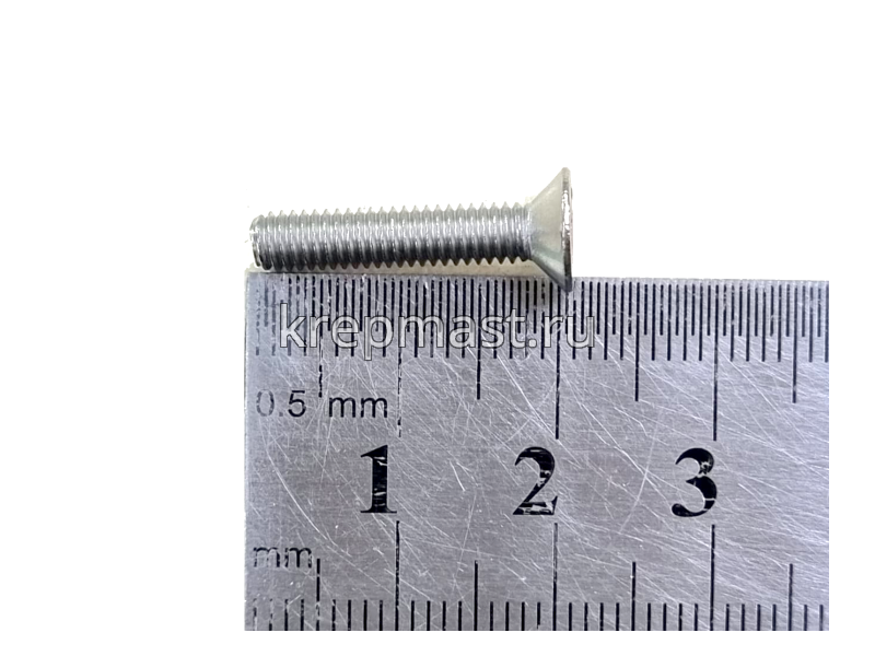 Винт с внут. шестиг. потай голов. 4х20 нерж. А2 DIN 7991