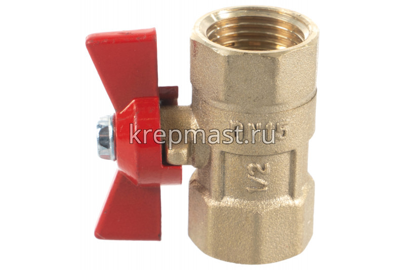 Кран шар Ду-15 м/м баб 1/2"