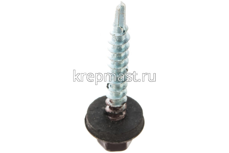 Саморез д/кровли краш. 4,8х35(38) RAL 8017/RR32