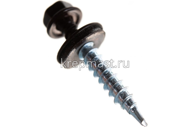 Саморез д/кровли краш. 4,8х35(38) RAL 8017/RR32