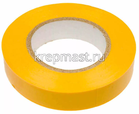 Изолента ПВХ цветная 19мм жёлтая