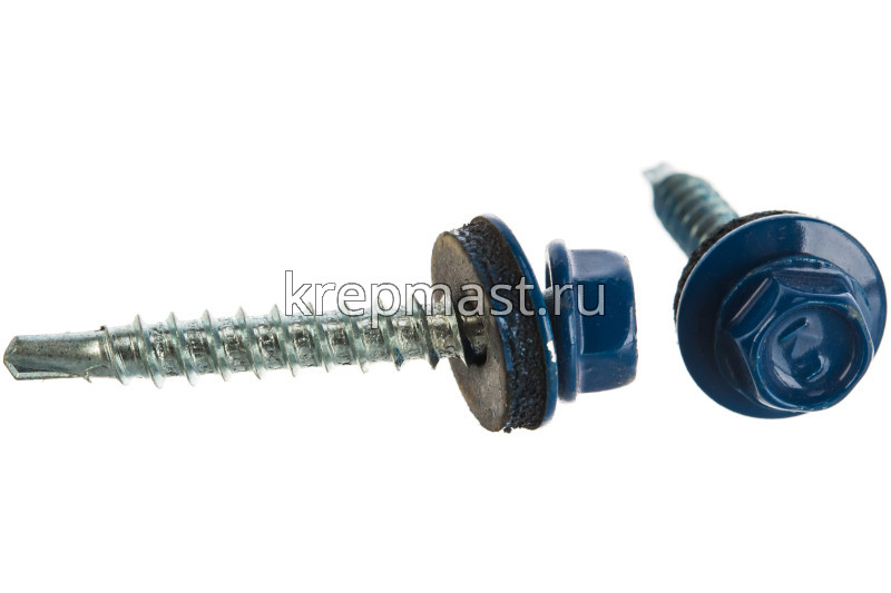 Саморез д/кровли краш. 4,8х35(38) RAL 5010