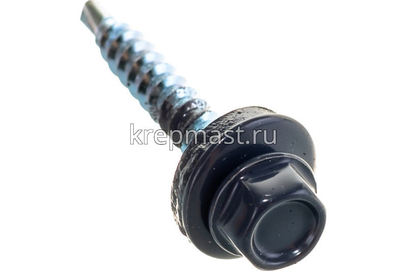 Саморез д/кровли краш. 4,8х35(38) RAL 7024