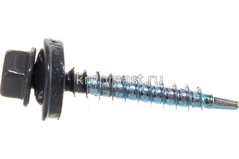 Саморез д/кровли краш. 4,8х35(38) RAL 7024