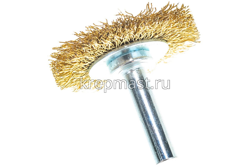 Корщетка- колесо 38мм для ДРЕЛИ ЗУБР / FIT латунь