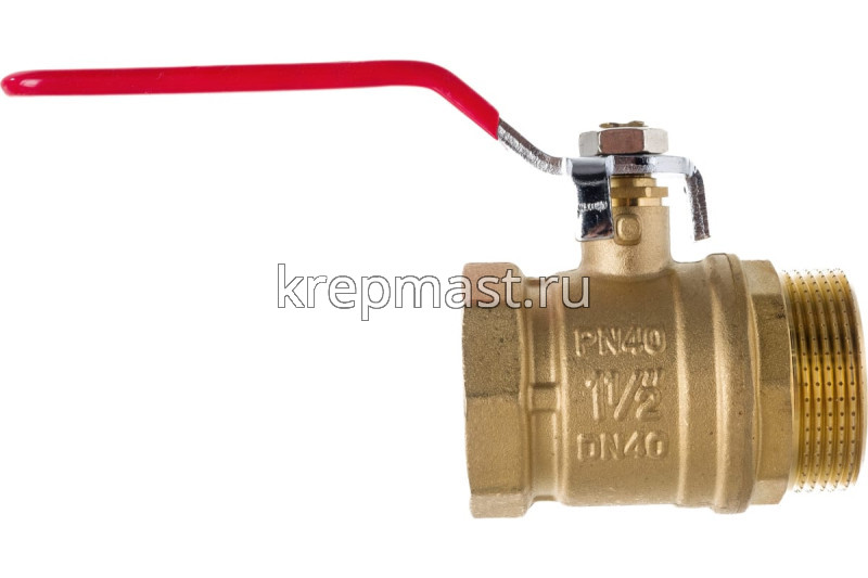 Кран шар Ду-40 м/р рыч 1" 1/2