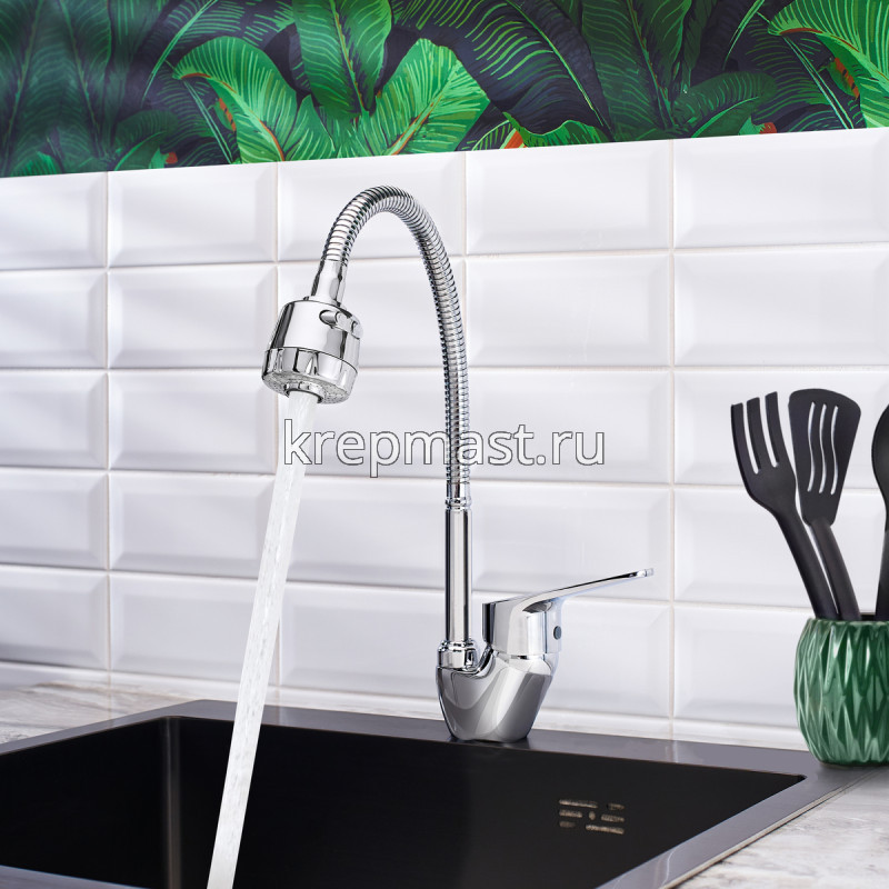 Смеситель д/кухни B8282-10F-SE025 латунь