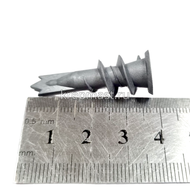 Дюбель DRIVA нейлон для ГПК УСИЛЕН. удлин.сверло (серый)