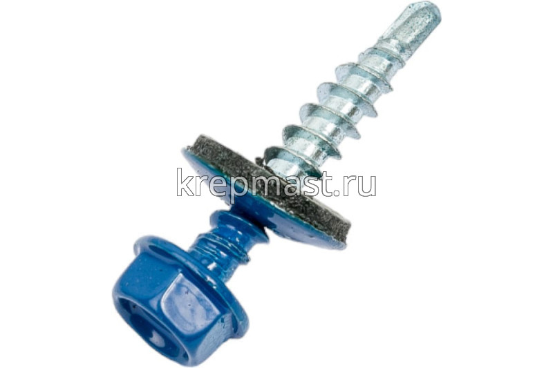 Саморез д/кровли краш. 4,8х29 RAL 5005/RR35