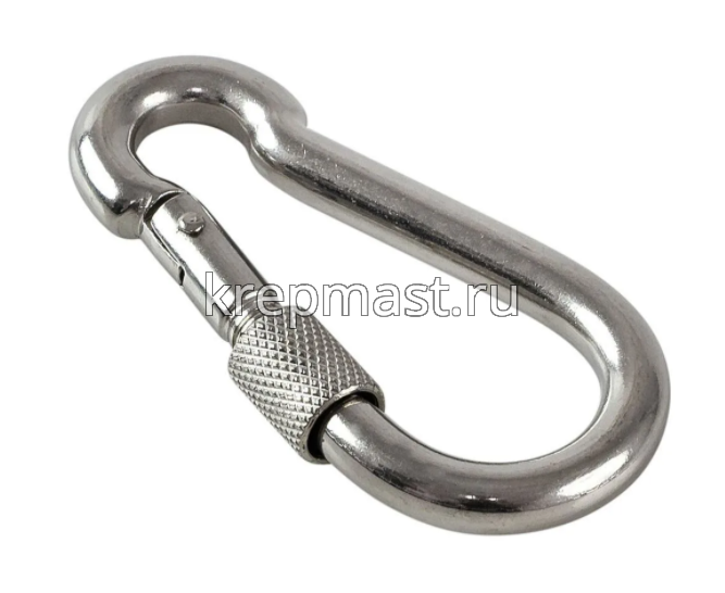 Карабин пожарный с гайкой 12мм DIN 5299D