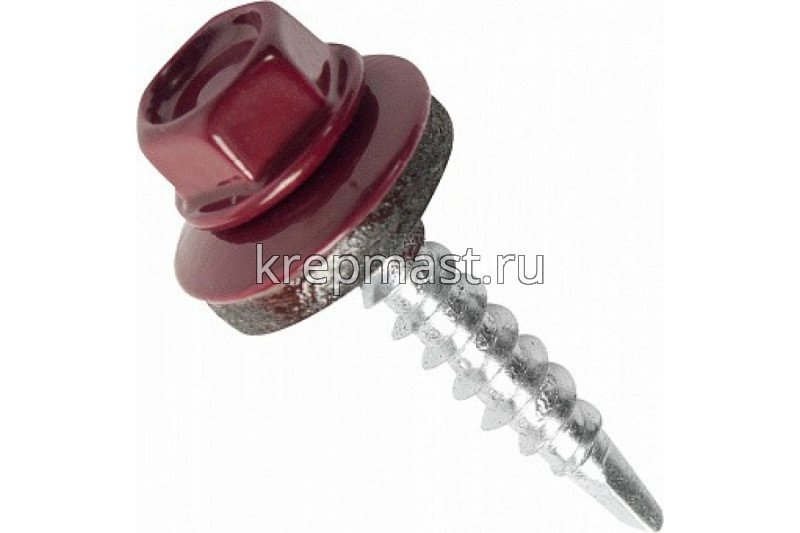 Саморез д/кровли краш. 4,8х35(38) RAL 3011/RR29