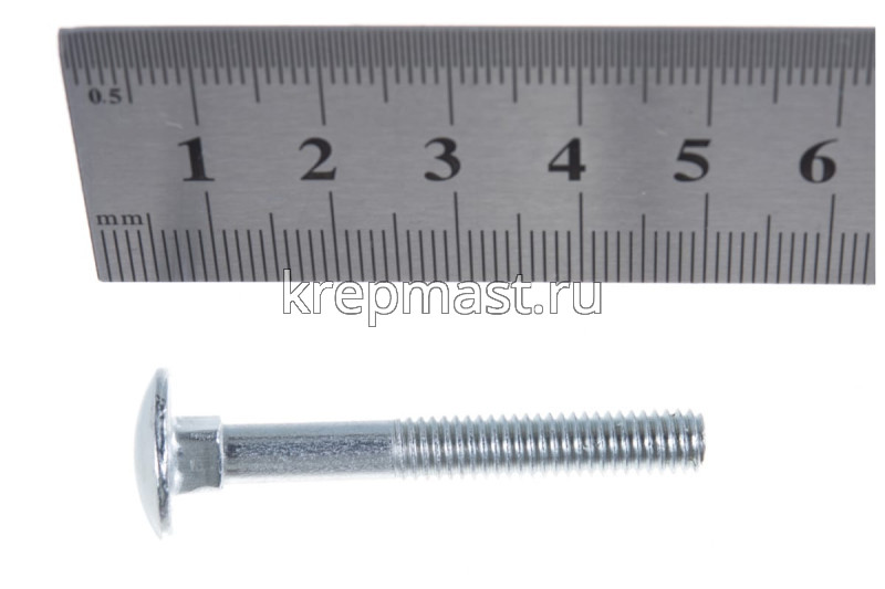 Болт мебельный 6х 45 DIN 603