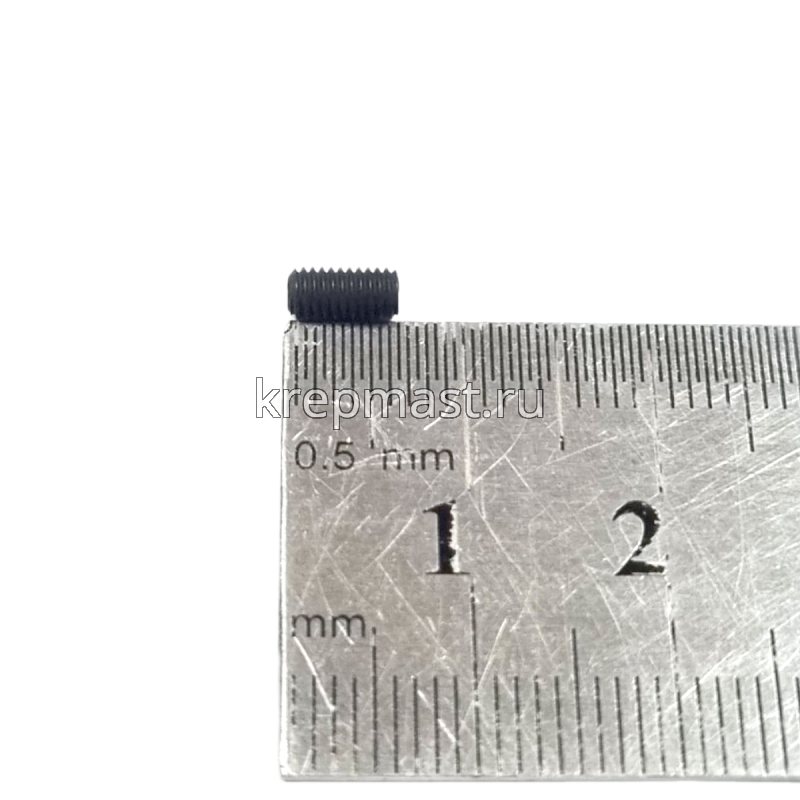 Винт уст. 6х 8 12,9 DIN 913плоск.конц.вн/ш чёрн