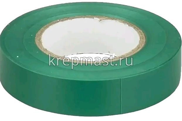 Изолента ПВХ цветная НЕ ГОРЮЧАЯ 19мм зелёная
