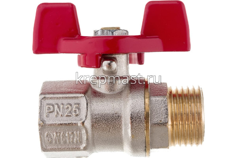 Кран шаровый бабочка М/Р