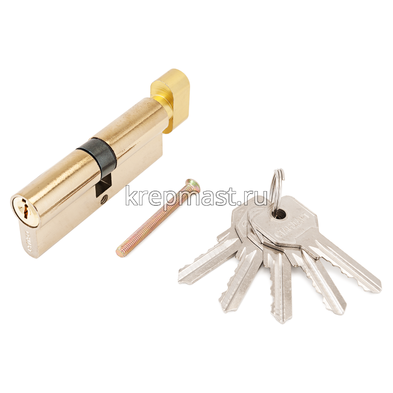 Механизм цилиндровый 80Z PB кл./верт. золото
