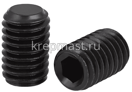 Винт уст. 12х25 12,9 DIN 913плоск.конц.вн/ш черн